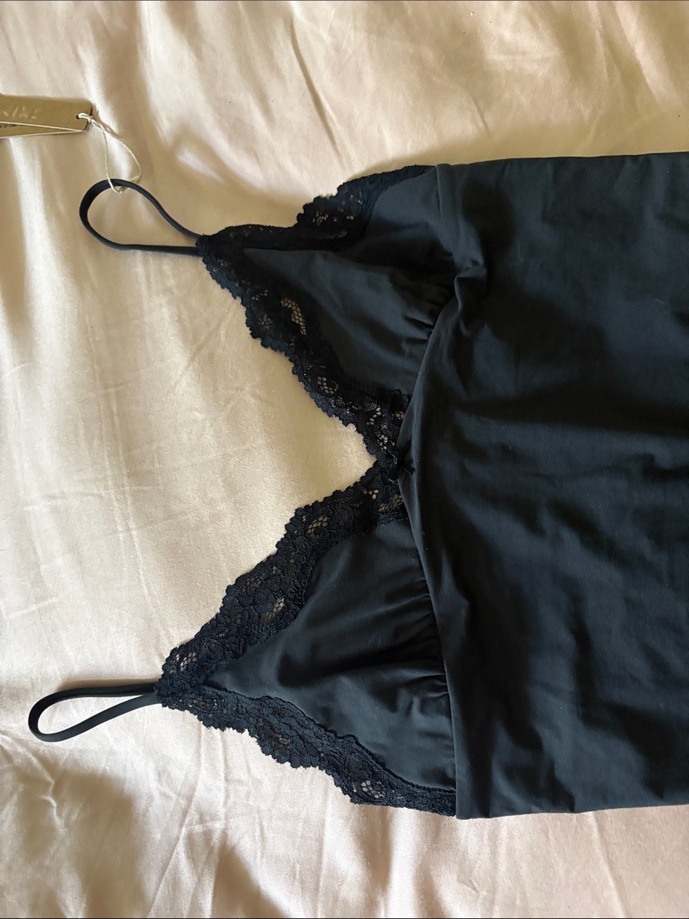 SKIMS fits everybody Black Lace-Trim Bodysuit - Picture 4 of 6